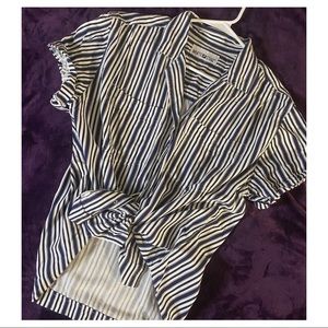 Loose fitting collared shirt